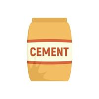 cement zak icoon vlak geïsoleerd vector