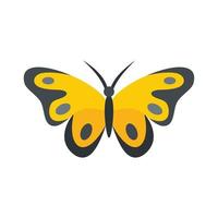 voorjaar vlinder icoon vlak geïsoleerd vector
