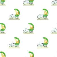 Indisch fiets patroon naadloos vector