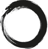 cirkels van verf Aan een wit achtergrond. grunge. kader. borstel. cirkel getrokken met inkt borstel. ontwerp element logo, banaal. zwart abstract cirkel. vector