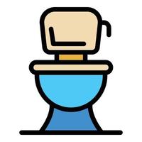 toilet icoon kleur schets vector