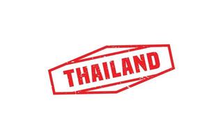 Thailand rubber postzegel met grunge stijl Aan wit achtergrond vector