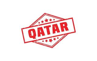 qatar postzegel rubber met grunge stijl Aan wit achtergrond vector