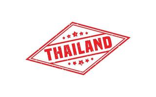 Thailand rubber postzegel met grunge stijl Aan wit achtergrond vector