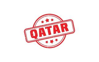 qatar postzegel rubber met grunge stijl Aan wit achtergrond vector