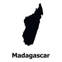 Madagascar kaart icoon, gemakkelijk stijl vector