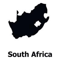zuiden Afrika kaart icoon, gemakkelijk stijl vector
