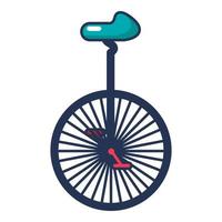 circus eenwieler een wiel fiets icoon vector