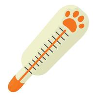 thermometer icoon, tekenfilm stijl vector