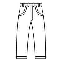 jeans icoon, schets stijl vector