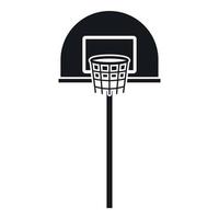 straat basketbal hoepel icoon, gemakkelijk stijl vector