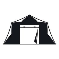 tent icoon, gemakkelijk stijl vector