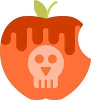 vergiftigd appel creatief icoon ontwerp vector