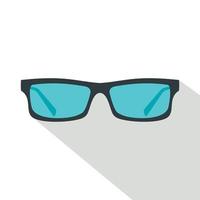 bril icoon, vlak stijl vector