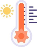 heet temperatuur creatief icoon ontwerp vector