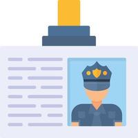 Politie kaart creatief icoon ontwerp vector