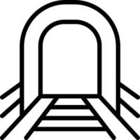 lijnpictogram voor underground vector