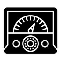 ampèremeter glyph-pictogram vector