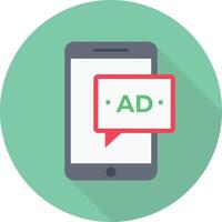 mobiel advertenties vector illustratie Aan een achtergrond.premium kwaliteit symbolen.vector pictogrammen voor concept en grafisch ontwerp.