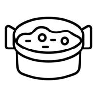 paella voedsel icoon schets vector. Spanje voedsel vector
