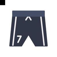 shorts icoon logo vector vlak stijl