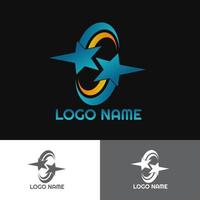 ster vector logo met elegant en ontspannen stijl voor band winkel logo