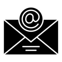 e-mail glyph-pictogram vector