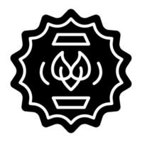 biologisch glyph icoon vector