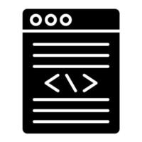 codering glyph-pictogram vector