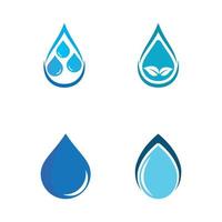 waterdruppel logo sjabloon vector