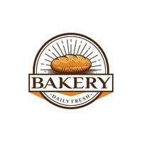 bakkerij logo ontwerp vector