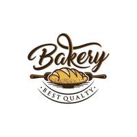 bakkerij logo ontwerp vector