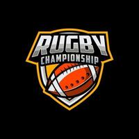 rugby, Amerikaans voetbal club logo ontwerp vector