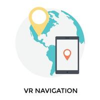 modieus vr navigatie vector