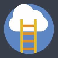 ladders naar wolken vector