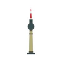 TV toren, berlijn icoon, vlak stijl vector