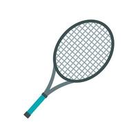 tennis racket icoon, vlak stijl vector