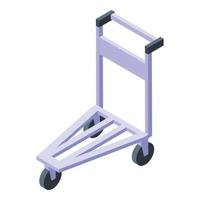 Mens trolley icoon isometrische vector. luchthaven reizen vector