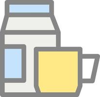 koffie melk vector icoon ontwerp