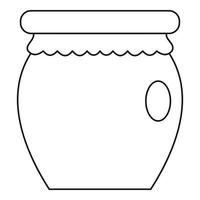 honing pot pot icoon, schets stijl vector