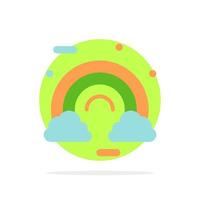 vieren wolk kleurrijk Ierland Iers abstract cirkel achtergrond vlak kleur icoon vector