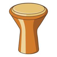 Darbuka percussief musical instrument icoon vector