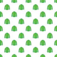 groen jasje patroon, tekenfilm stijl vector