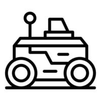 auto robot icoon schets vector. toekomst mascotte vector