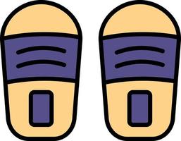 slippers creatief icoon ontwerp vector