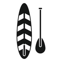 Hawaii sup surfen icoon gemakkelijk vector. peddelen bord vector