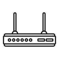modem uitrusting icoon schets vector. Wifi internet vector