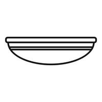 dining bord icoon schets vector. lunch bord vector