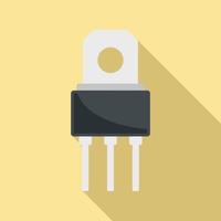 Spanning fototransistor icoon vlak vector. elektrisch regelgever vector