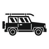 sup surfen jeep icoon gemakkelijk vector. staan bord vector